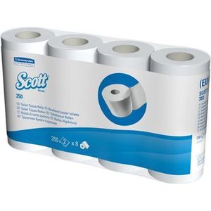 Toiletpapier Scott Essential 2-laags 350 vel wit 8519