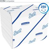 Toiletpapier Scott gevouwen tissue 2-laags 36x250stuks wit 8508