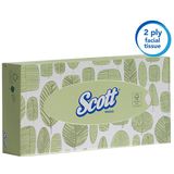 Scott - Cosmetic Doekjes - 2-laags - Wit - 21 Dozen á 100 Doekjes