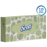 Scott Cosmetische doekjes 8837 – zacht en absorberend, wit, 2-laags, 21 x 100 (2.100 doekjes)