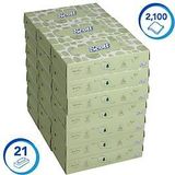 Scott - Cosmetic Doekjes - 2-laags - Wit - 21 Dozen á 100 Doekjes