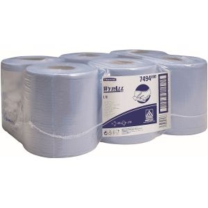 WYPALL* Wischtuch L-10 EXTRA Zentralentnahme RCS, aus Airflexmaterial, 3150 Tücher, 1-lagig, blau