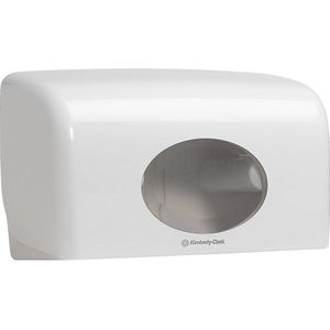Kimberly-Clark Aquarius™-toiletpapierdispenser 6992, voor dubbele rollen, wit