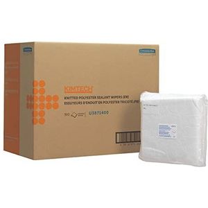 KIMTECH * Autoafdichtingsdoeken van polyester (productcode 38714) 30 vellen uitgevouwen, wit per verpakking (de doos bevat 12 verpakkingen)