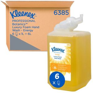 Handzeep kleenex 6385 botanics foam geel 1liter | Doos a 6 fles