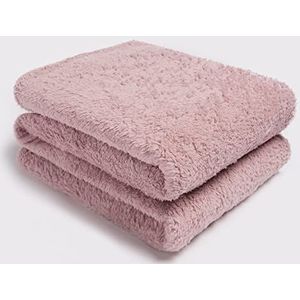 Brentfords kingsize deken, 104% polyester en teddyfleece, roodroze, 200 x 240 cm