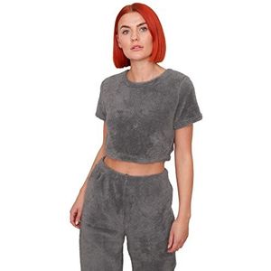 OHS Korte top, T-shirt voor dames, Warm grijs