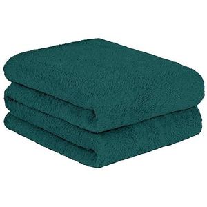 Brentfords Groenblauwe deken van teddyfleece, dikke deken voor de winter, warm, gezellig, super zachte beddensprei, bankhoezen, plaids over bankdeken, fleece, 125 x 150 cm