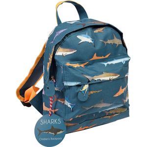 Rex London - Mini Rugtas - Peuter Rugzak - Backpack - Shark - 25x21x10cm - 5ltr - Haai