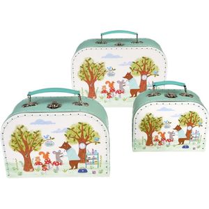 Kofferset (3st) Woodland Friends van Rex London