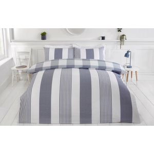 Dekbedovertrek Chambray denim Lits-jumeaux