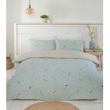 So Soft - Daisy - Dekbedovertrek - Blauw - Blended Katoen - 1-persoons - 135x200 + 50x75cm