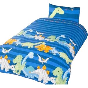 Dekbedovertrek Dinosaurus JUNIOR Blauw