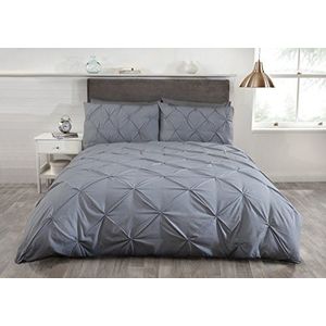 Dekbedovertrek Balmoral - grijs - eenpersoons - blended katoen