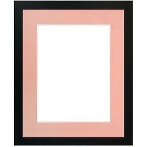 FRAMES BY POST 1,9 cm fotolijst met roze passe-partout, 40,6 x 30,5 cm, fotoformaat 30,5 x 20,3 cm, kunststof glas