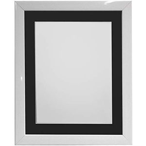 FRAMES BY POST 1,9 cm brede fotolijst met zwarte passe-partout, beeldformaat 12,7 x 12,7 cm, kunststof glas