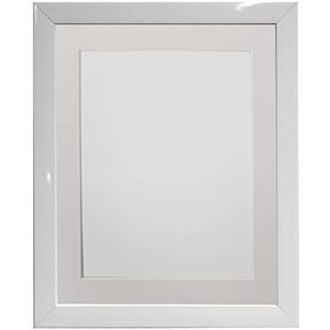 FRAMES BY POST 1,9 cm x 40,6 cm grote fotolijst met ivoorkleurige passe-partout, A3-kunststofglas, wit