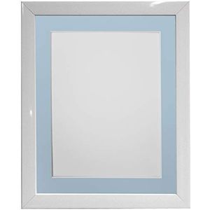 FRAMES DOOR POST 0.75 Inch Wit Foto Frame Met Blauwe Bevestiging 20 X16 Beeldgrootte 15 x 10 Inch Kunststof Glas