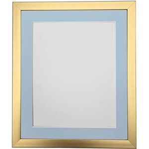 FRAMES BY POST 1,9 cm grote fotolijst met blauwe lijst, beeldformaat 30,5 x 25,4 cm, kunststof glas