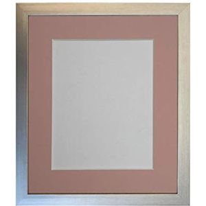FRAMES BY POST 1,9 cm grote fotolijst met roze passe-partout, 23 x 17 cm, fotoformaat 17,8 x 12,7 cm, kunststof glas