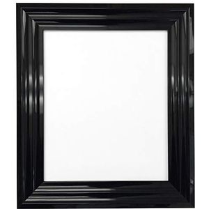 FRAMES BY POST Firenza Gloss Black Fotolijst Kunststof Glas 12"" x 30,5 cm