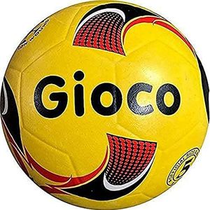 Gioco Unisex-Jeugd gevormd voetbal, Geel, 5