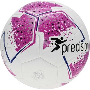 Precision - Trainingsvoetbal Fusion - Voetbal - 400-440 gram - Wit/paars - Maat 5
