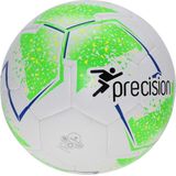 Precision Unisex's Fusion Sala Futsal bal, Wit/Fluo Groen/Fluo Geel/Blauw, 4