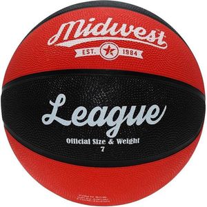 Midwest Unisex-Jeugd League Basketbal, Zwart, 6