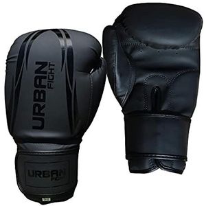 Urban Fight - Bokshandschoenen - Mat Zwart - 10oz - Training
