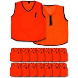 (Pack of 15) Mesh Numberood 1 - 15 Training Bibs (Youths, Adult)