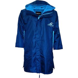 SwimTech - Parka Badjas - Navy/Blauw - Waterdicht en Warm