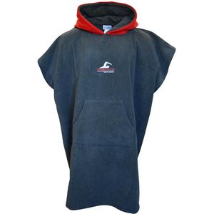 SwimTech - Microfiber Poncho - Junior - Blauw - Zacht en Absorberend Materiaal