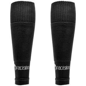 Precision Pro Footless Compression Sleeve Socks - Black - 7 - 12.