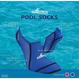 SwimTech - Zwemsokken - Blauw - Junior - Met Silicone Grip