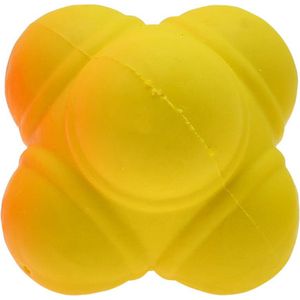 Precision Reactiebal - 10 centimeter - geel - Rubber