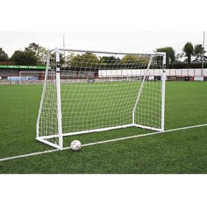 Precision Training Unisex's TRG303 voetbalwedstrijddoel, wit, 3 m x 2 m