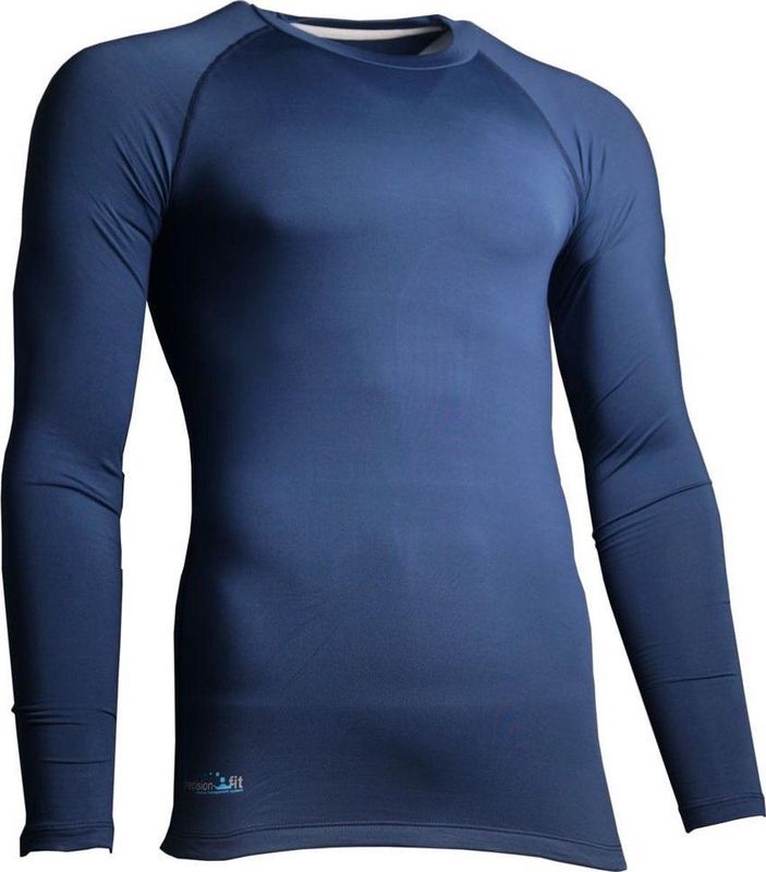 Precision Training Thermoshirt Basislaag Polyester Marineblauw