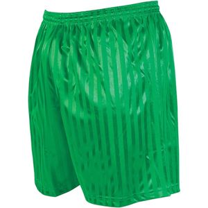 Precision Gestreepte Continental Voetbalshorts Volwassen Groen - XL