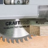 Trend CraftPro TCT-zaagblad, 165 mm diameter x 48 tanden x 20 mm (2,0 mm kerf), wolfraamcarbide getipt, CSB/PT16548