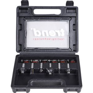 Trend - Frezenset - 8mm - 6-delig - Hardmetaal - Dubbelsnijdend
