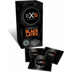 EXS - Black Latex - Zwarte condooms - 12 stuks