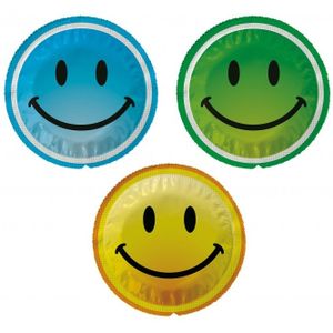 EXS Smiley Condooms - 144 stuks - Standaardmaat - Vegan - Natuurlijk Gevoel