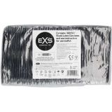 Exs Black Latex Condoms - 100 pack
