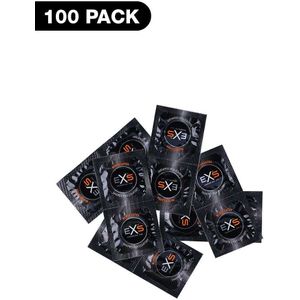 Exs Black Latex Condoms - 100 pack