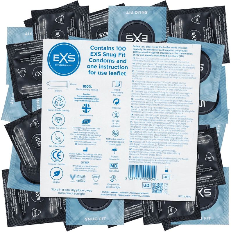 EXS Snug Fit condooms - grootverpakking (100 stuks)