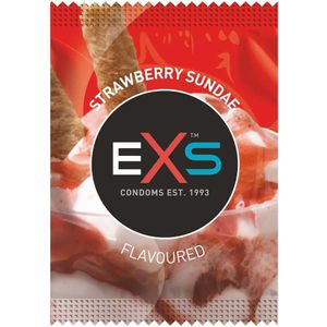 Exs Condooms - Aardbeien condooms - 100 stuks