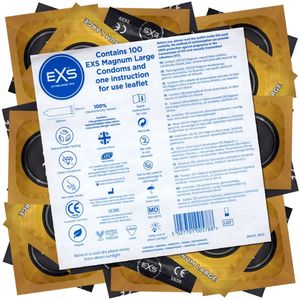 Exs Magnum Condoms - 100 pack