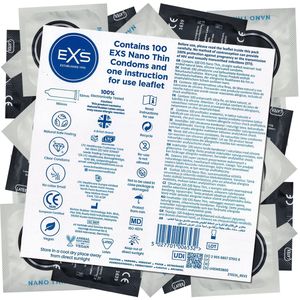Exs Nano Thin Condooms – Dunste condoom die bestaan – 100 stuks