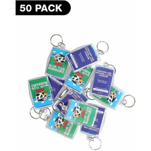 Key Rings- Wear Your Rubbers - 50 pack